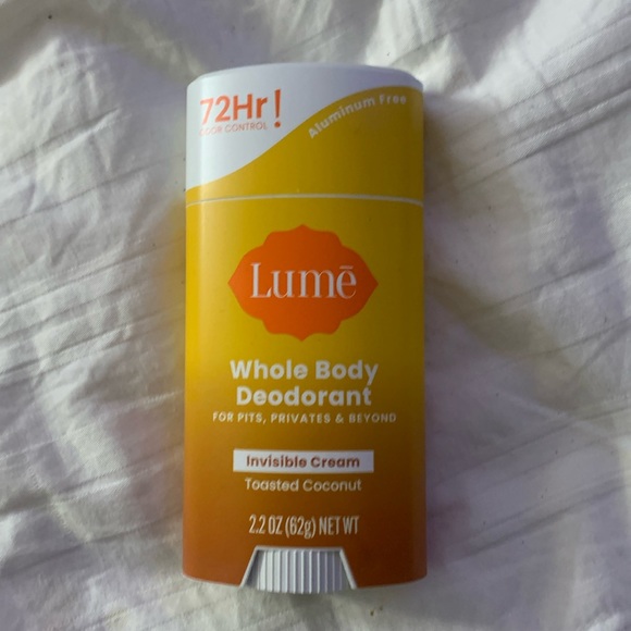 lume Bath & Body Lume Whole Body Deodorant Invisible Cream Toasted Coconut 22 Ounces For